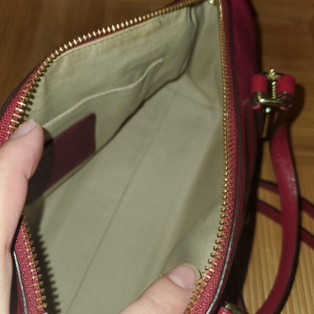 Coach Saffiano Leather Mini Satchel - Picture 16 of 16